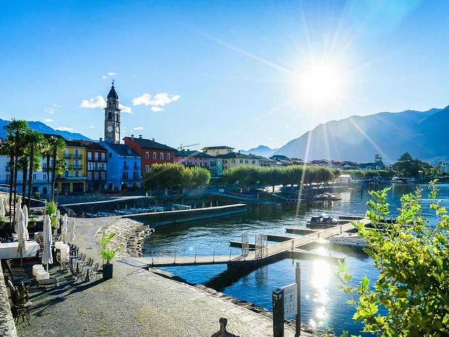 Ascona: Residenza Sabrina,App 2.5 Locali E Piscina Apartment Екстериор снимка