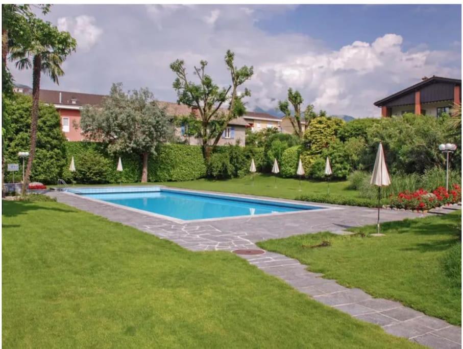 Ascona: Residenza Sabrina,App 2.5 Locali E Piscina Apartment Екстериор снимка